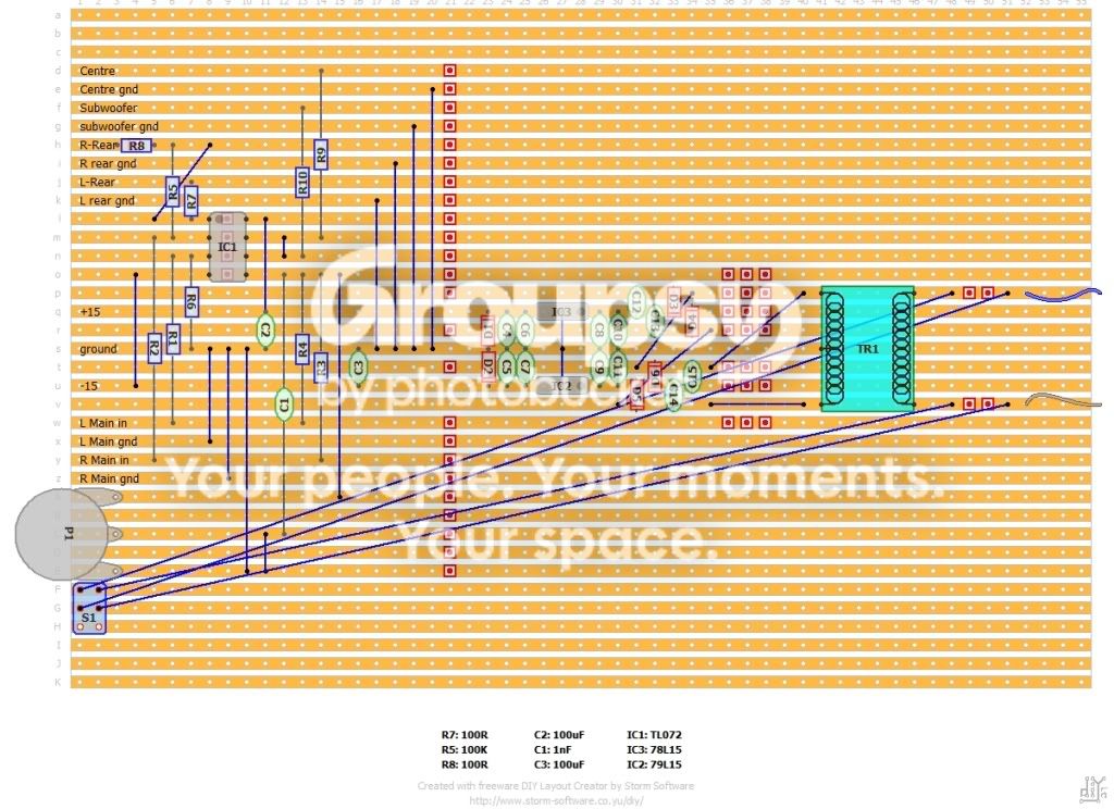 Surround Sound Decoder (met interne voeding) - Forum - Circuits Online