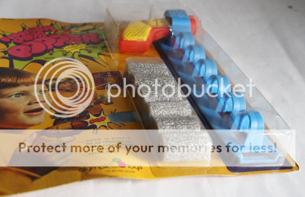 ULTRA RARE VINTAGE 80'S KENNER FINGER POPS POPPER FOAM TOY GUN NEW MOSC